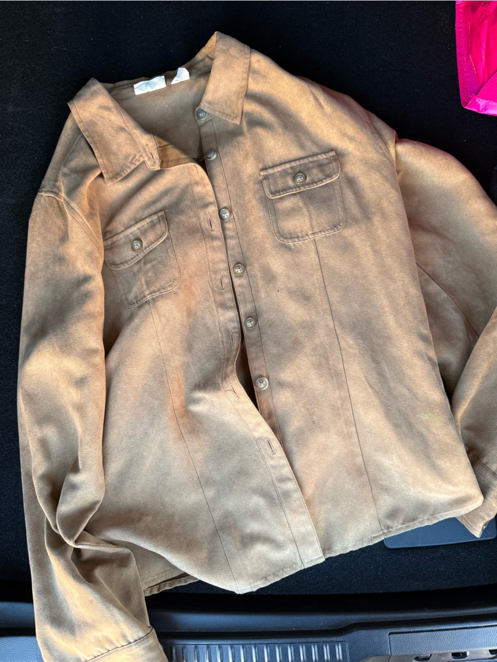 Classic Women's Button-Front Tan Jacket
